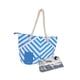 thumbnail image 4 of Bolso de mano para playa, con cierre de cremallera y aislamiento, ideal como regalo para mujer Azul, 4 of 9