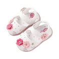 thumbnail image 2 of Fancifize Light-Up Flower Sandals 3M-4Y - LED Flashing Toddler Shoes with Adjustable Straps Daycare Favorite, 2 of 3