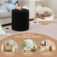 thumbnail image 4 of Casa Pura Furniture Vanity Stool with Storage for Bedroom, Round Ottoman with Storage Set of 2,Small Velvet Foot Stool for Living Room, Living Room, 4 of 7