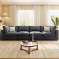 thumbnail image 3 of Harper & Bright Designs Modular Sectional Sofa with Storage, Free-combined Sectional Convertible Couch with SB Charge Ports, Wireless Charging and Built-in Bluetooth Speaker in Arm, Grey, 3 of 18