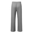 thumbnail image 6 of XIYON Mens Casual Pants Comfortable Solid Color Button Fly Sleep Pants For Home Outdoor Walking Slim Fit Long Trousers, 6 of 6