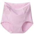 thumbnail image 2 of JUNWELL sous-Vêtements Sans Couture pour Femmes Culottes Bikini en Coton Bordure en Dentelle Culottes Douces Extensibles, 2 of 3
