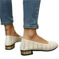 thumbnail image 6 of longantii Women's Flats Shoes Women Comfortable Woven Dress Shoes Black Pointed Toe Flats Ballet Mesh Knit Flat Dressy Slip on Business Casual Shoes for Women, 6 of 6