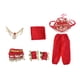 thumbnail image 4 of Conjunto de disfraces de danza del vientre para niños, conjunto de disfraz de danza del vientre con top y pantalones halter, lentejuelas 140cm, 4 of 9