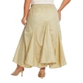 thumbnail image 6 of Beautybatik Oat Women Cotton Boho Gypsy Long Maxi Godet Flare Skirt 1x, 6 of 6