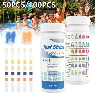 HTH Multi-purpose 6-Way Test Strips for Swimming Pools, 30 ct 