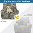 thumbnail image 4 of Yuyamidu Camo Reclining Chair Covers 4 Pieces Stretch Recliner Couch Protector for Living Room Easy to Install Slip Covers for Recliners with Arms Gift for Friends, 4 of 8