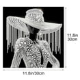 thumbnail image 3 of Linnome Art Diamond Painting Rhinestone Art Kit Graceful Female Figure Pattern Shiny Diamonds for Home Wall Decor D, 3 of 5