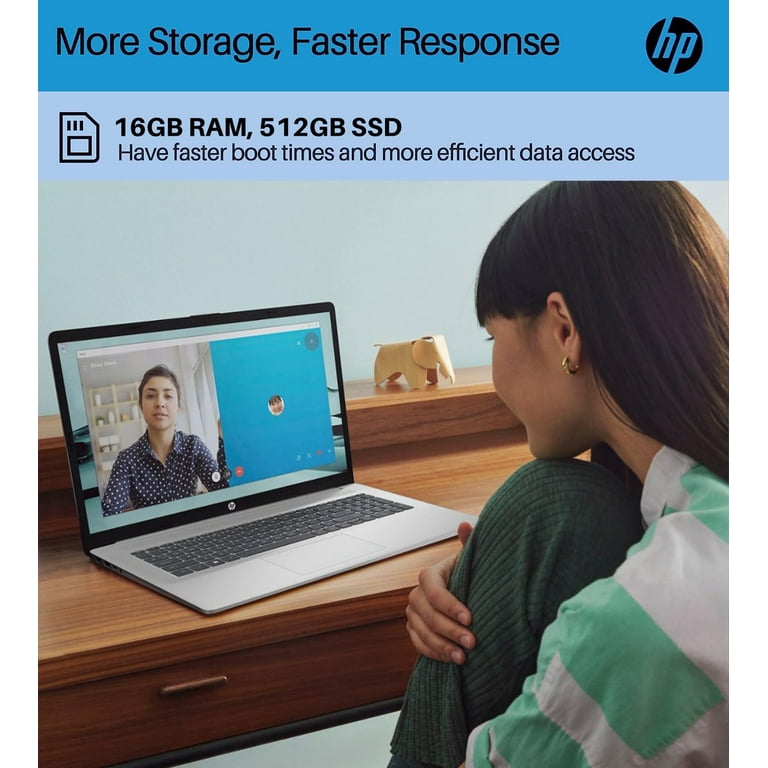 HP 2024 17 Business Laptop with Microsoft Office Lifetime License