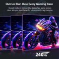 thumbnail image 2 of Monitor Para Juegos Z-Edge De 24 Pulgadas, 240 Hz, 165 Hz Fhd 1080P Mprt 1 Ms Monitor Ips Para Juegos 350 Nits 16,7 Millones De Colores 99% Srgb Ug24Pj Bisel Sin Marco Dp X1 Hdmi X1 (Negro), 2 of 5