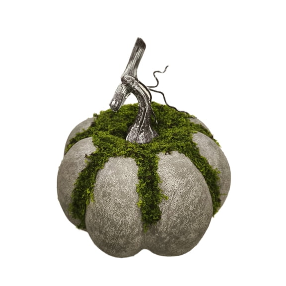 Mossy Pumpkin Decoration, Multicolor, 8", Halloween by Way To Celebrate