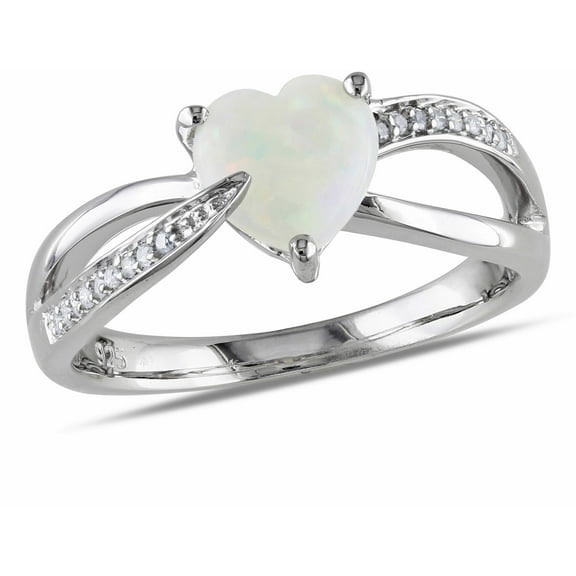 Everly Women's Opal Sterling Silver Ring