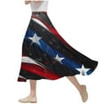 thumbnail image 2 of Patriotic Skirts for Women 4th of July Outfits for Women 4th of July Skirts Red White and Blue Maxi Skirt Fashion Women's Independence Day Printing Elastic Waist Big Leisure Time Skirt, 2 of 5