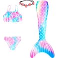 thumbnail image 1 of Girls' Mermaid Swimming Tail Sets High quality, 1 of 5