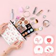 thumbnail image 3 of Set de bolsas de maquillaje Yeyeplum Cute Bow Pink para cosméticos, 6 unidades, 3 of 7