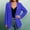 Light Blue, variant on IUYRTFE Women's Open Front Long Sleeve Blazer Solid Color Casual Workwear Jacket