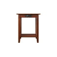 thumbnail image 6 of Leo & Lacey Solid Wood Printer Stand with USB Charging Station in Walnut, 6 of 7