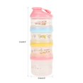 thumbnail image 2 of Dispensador De FóRmula, Dispensador De Leche En Polvo Para BebéS De 4 Capas Con Hilo Antisellado Capa ExtraíBle PortáTil Sin Bpa Para Almacenar Bocadillos Frutas Y Nueces Rosa) Khall Tendencias, 2 of 6