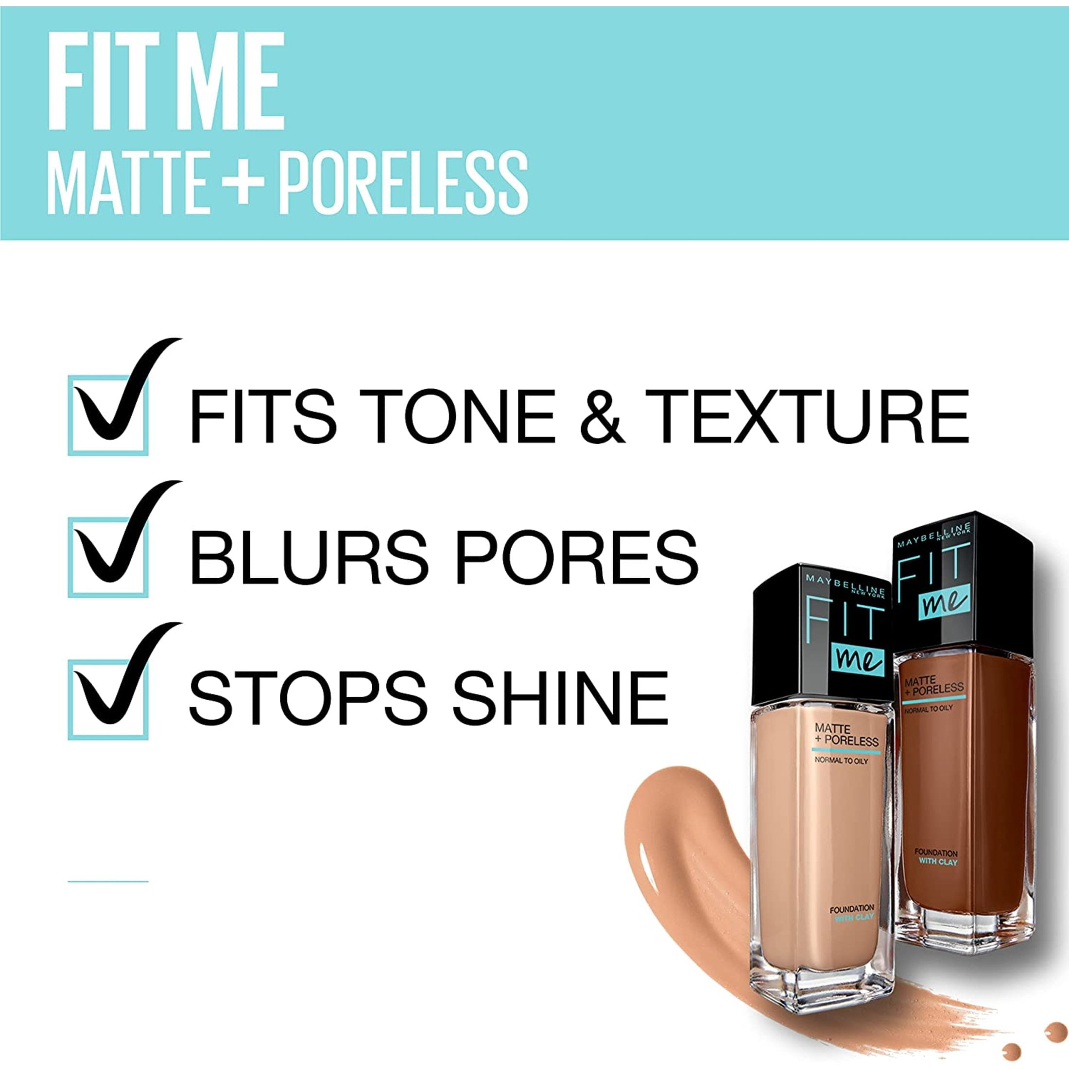 Maybelline New York Fit Me Fond de Teint Mat + Sans Pores