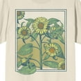 thumbnail image 2 of Sunflower Frame Men's Natural Short Sleeve Crew Neck Tee-Small, 2 of 4