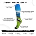 thumbnail image 3 of Bixox Grazing Cows Mountain View Print Compression Socks,Compression Socks Women & Men Circulation for Medical,Running,Athletic, 3 of 7