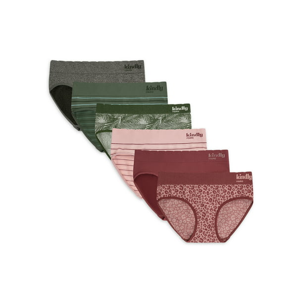 Kindly Women's Sustainable Seamless Hipster Panties, - Walmart.com