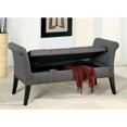thumbnail image 2 of Bowery Hill Banc de Rangement Rembourré en Gris, 2 of 4