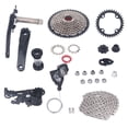 thumbnail image 2 of 10 Speed Groupset,Aluminum Alloy 10 Speed 46T Cassette Crank Arm Bottom Bracket Thumb Shifter Rear Derailleur Set Bike Accessory, 2 of 7