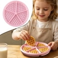 thumbnail image 1 of Yuehao Moule Gaufrier en Silicone Plateau de Cuisson Rond, Moule à Gâteau Antiadhésif Réutilisable pour Four, Rose, 1 of 8