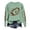 Light Green, variant on TIANZEN Full Sleeve Crewneck Sweatshirts For Women Long Sleeve Football Graphic Printed Hoodless Pullover Sweatshirts Top Blouse Jacket Women