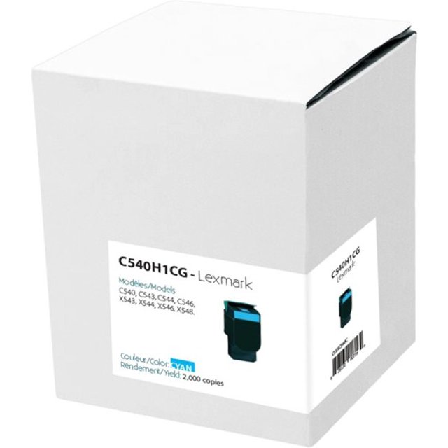 Cartouche de Toner Premium - Alternative pour Lexmark C540H1CG - Cyan