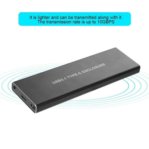 Ccdes External SSD Enclosure Hard Drive Enclosure Drive free For Supports Most NVME M2.SSD Computer Supplies