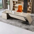 thumbnail image 3 of Boss Executive Office Desks Mainstays Computer Conference Modern Wood Filing Cabinets Storage Scrivania Gaming Office Furniture My Lux Decor Round, 3 of 23