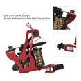thumbnail image 3 of 10-Wrap Coloring Tattoo Machine Handmade Arts Stable Starter Secant Equipment, 3 of 9