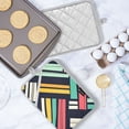 thumbnail image 5 of Yayeee Pot Holders Kitchen Heat Resistant with Pocket 7"x9.8" Cotton Oven Cooking Hot Pads, Red Geometric, 5 of 7
