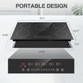 VBGK Induction Cooktop 5 Burner 36 inch Electric Stove 7400W Countertop