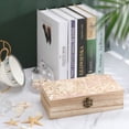 thumbnail image 4 of 7.9×2.3 In Wooden Boxes Durable Easy To Use Dustproof Prevent Slippery Delicate And Cabinet Rose Gold Foil Leopard Print_12, 4 of 8
