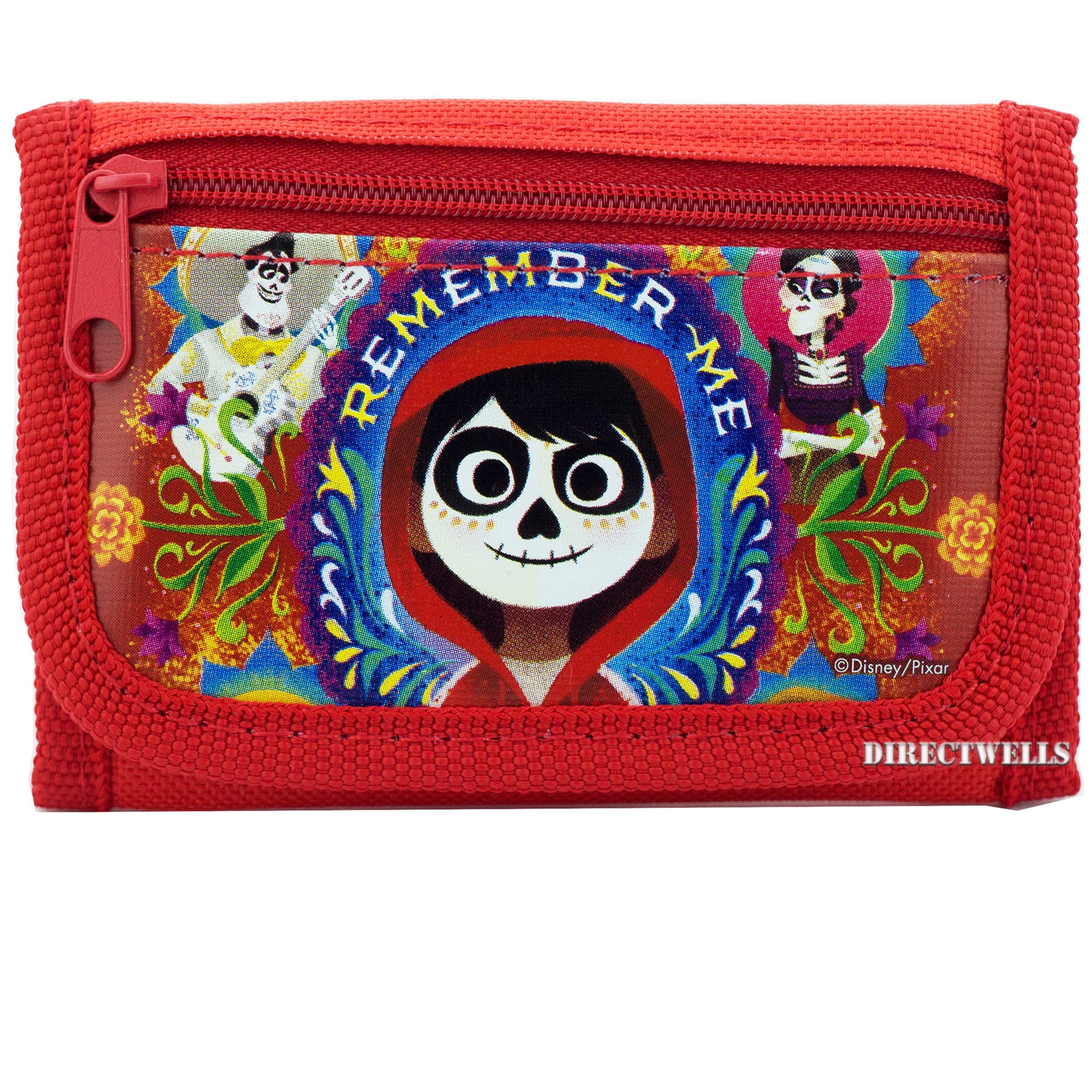 Disney Pixar Coco Family Red Trifold Wallet 