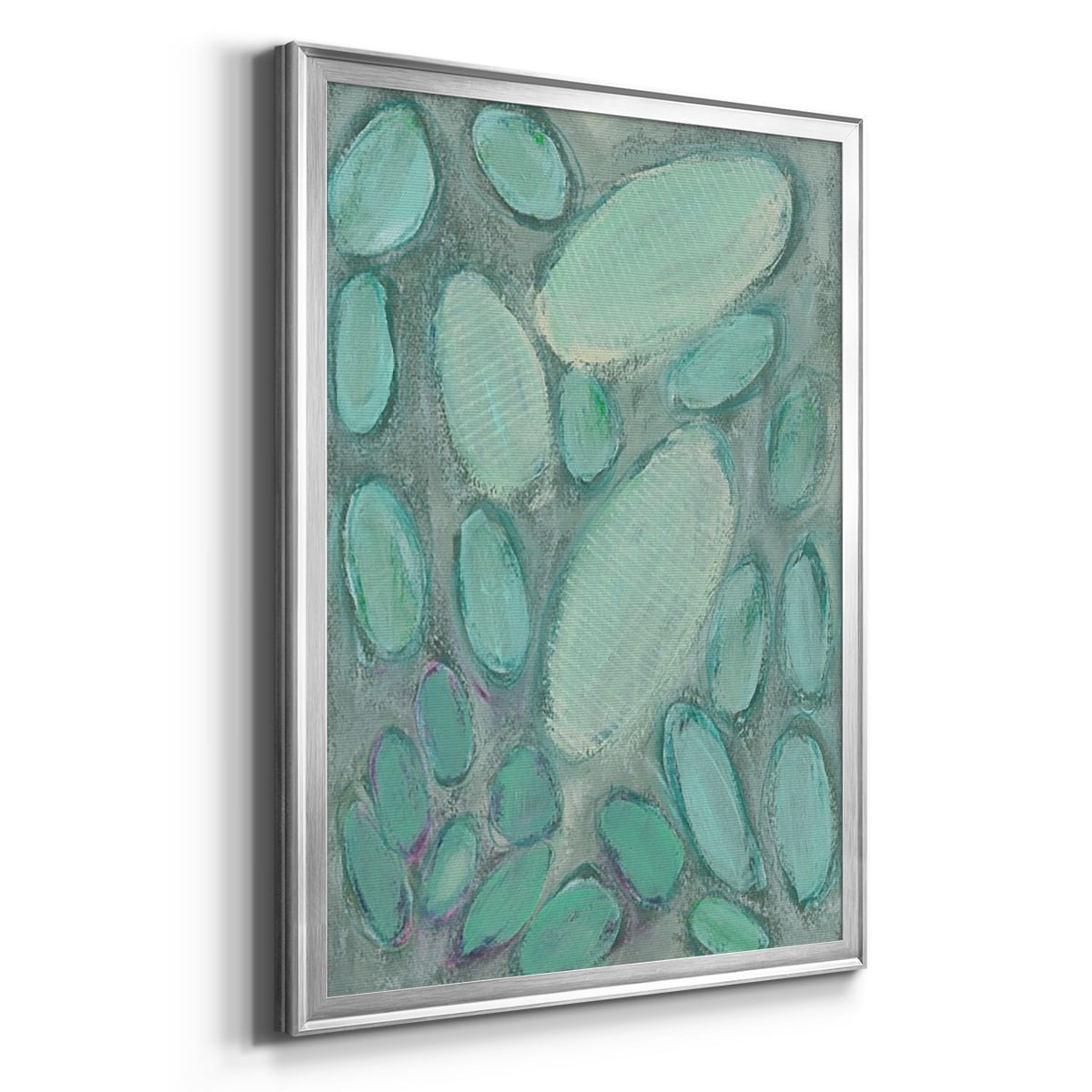 Blue Orbs II Premium Framed Print, in Gold, Black, or Silver - Ready to Hang