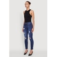 thumbnail image 3 of Womens WAX Mid Rise Distressed Jeans, 3 of 5