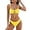Bright Yellow, variant on Women High Cut Bikini Sets String Sexy Swimsuit Two Piece Underwire Bathing Suit Brazilian Cheeky Cut Out Cute Swimwear
