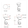 thumbnail image 7 of Powell Nevin Modern Round Spiral Base Drink Table, 23.75" Tall, Gold/Gray Agate, 7 of 7