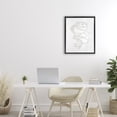 thumbnail image 2 of Stupell Industries Minimalist Coil Portrait Black Framed Floater Canvas Wall Art design by Vanna Lam, 21 x 17, 2 of 9