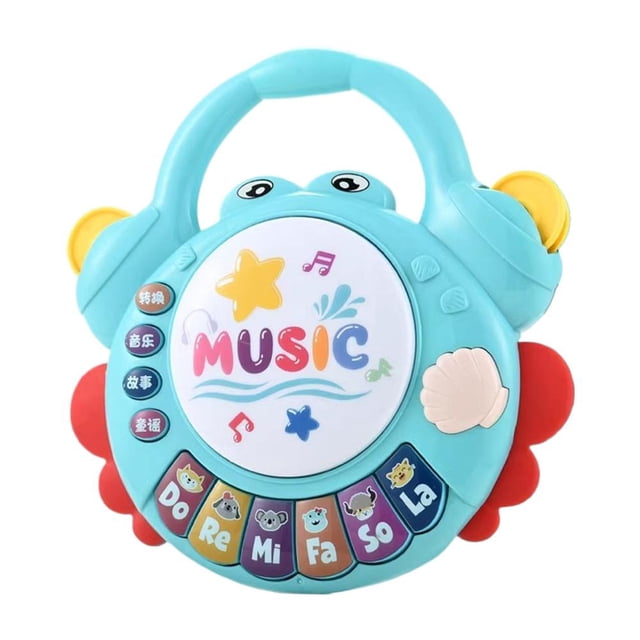 Cartoon Keyboard Piano Board Game for Kids with Flashing Lights and Animal Sounds, Musical Instrument for Babies