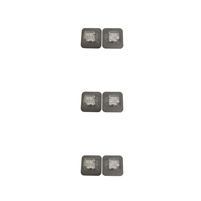 Youkk 2 Pcs Support de Tringle à Rideaux Portable Autocollant Sans Perçage Anti-Humidité Robuste Sans Trace Accessoires Type 2 Ensemble de 3