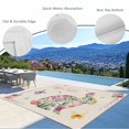 thumbnail image 3 of Easter Bunny Outdoor Rug for Patio/Deck/Porch, Non-Slip Large Area Rug 5 x 8 Ft, Spring Flower Daisy Tulips Vintage Leaves Indoor Outdoor Rugs Washable Area Rugs, Reversible Camping Rug Carpet Runner, 3 of 8