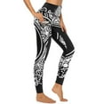 thumbnail image 4 of Bohemian Pattern High Waisted Leggings for Women No See Through Tummy Control Buttery Soft Yoga Pants for Workout Athletic Running, 4 of 6
