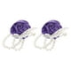 thumbnail image 1 of Uxcell 2Pcs Corsage de muñeca de flor artificial con pulseras de perlas falsas para boda, fiesta de graduación, aniversario, púrpura oscuro, 1 of 6