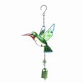 thumbnail image 1 of Butterfly Hummingbird Dragonfly Metal Stained Glass Wind Chime for Garden Decor, 1 of 6