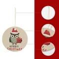 thumbnail image 4 of Christmas Ornament 2024 Ornament Christmas Owl - Festive Design-3 Best Gifts for Christmas Housewarming Gift, 4 of 8